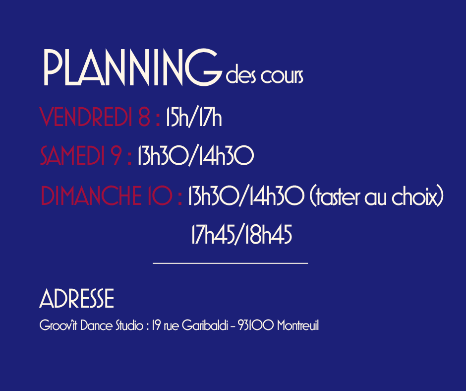 PLANNING sacre coeur 2026